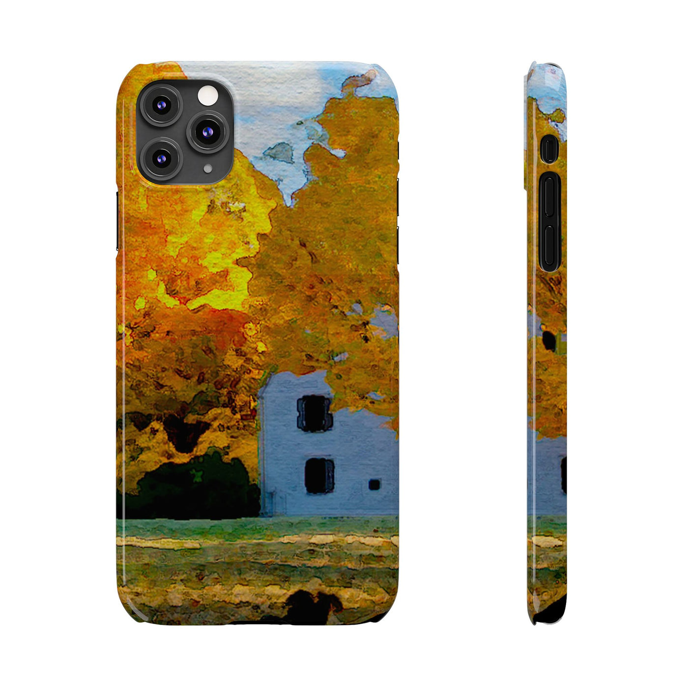 Slim Cute Phone Cases for Iphone - | iPhone 15 Case | iPhone 15 Pro Max Case, Iphone 14 Case, Iphone 14 Pro Max, Iphone 13, New England Fall Leaves