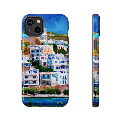 Impact Resistant, Greece House, Cute Phone Cases for Samsung S24, S23, S22, S21, IPhone 15 pro Iphone 14 pro Iphone 13 IPhone 12 Iphone 11