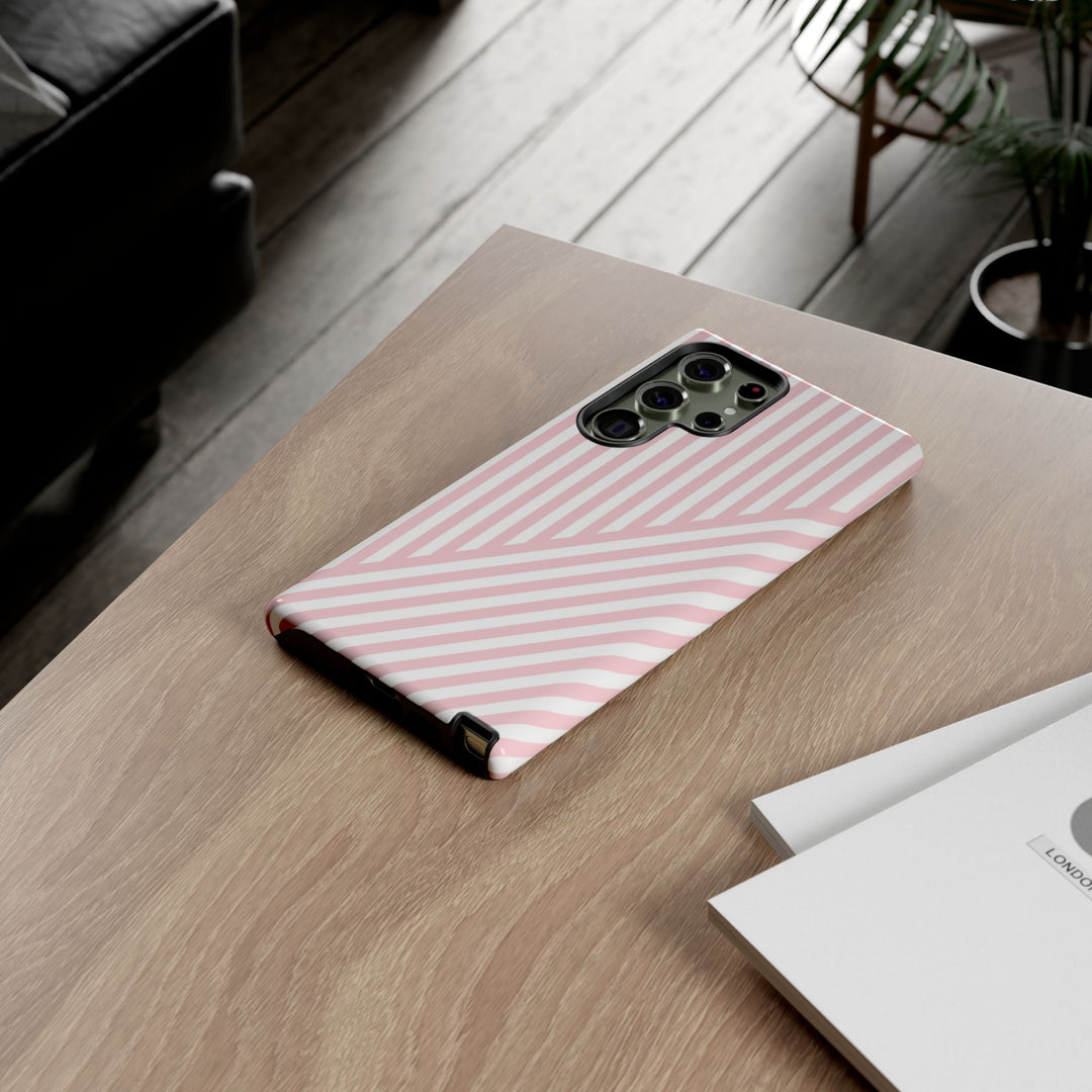 Custom Personalized Tough Phone Case - Aesthetic Stripes - For iPhone 17 Pro Max iPhone 16 Pro iPhone 15 Iphone 14 Iphone 13 Plus 13 12 11 - Studio40ParkLane