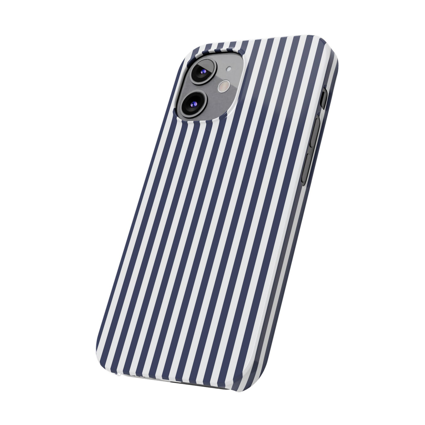 Slim Navy Blue Striped Cute Phone Case for Iphone 16 - | iPhone 15 Pro Max Case | iPhone 14 Case Iphone 13 12 11 10 9 8 7 XS X Gift for Her - Studio40ParkLane