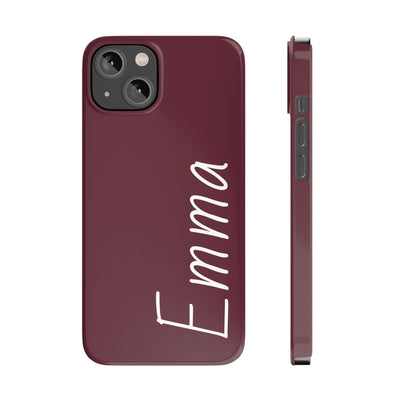 Personalized Initial Name Custom Slim Phone Cases for Iphone 16 Pro Max | iPhone 15 Case | iPhone 15 Pro Max Case, Iphone 14, 13, 12, 11, 10, 8, 7 - Studio40ParkLane