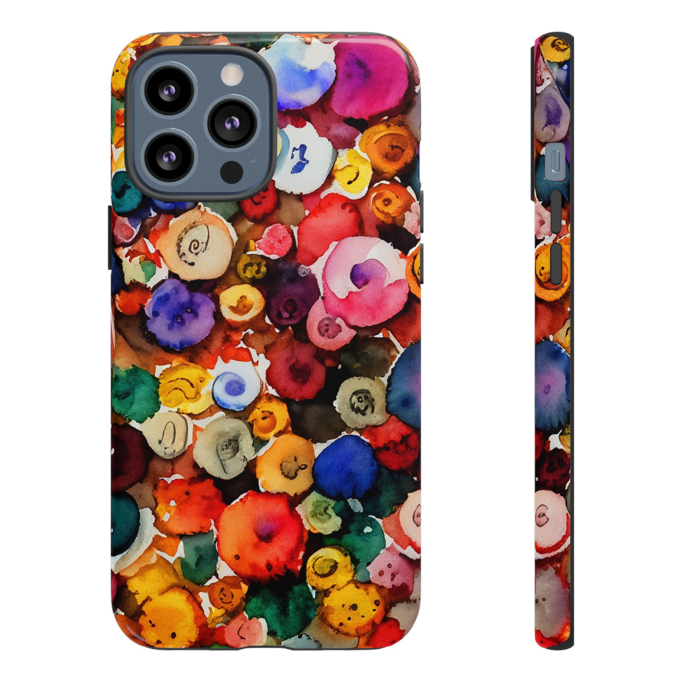 Impact Resistant, Fall Colors Buttons, Cute Phone Cases for Samsung S24, S23, S22, S21, IPhone 15 pro Iphone 14 pro Iphone 13 IPhone 12 Iphone 11