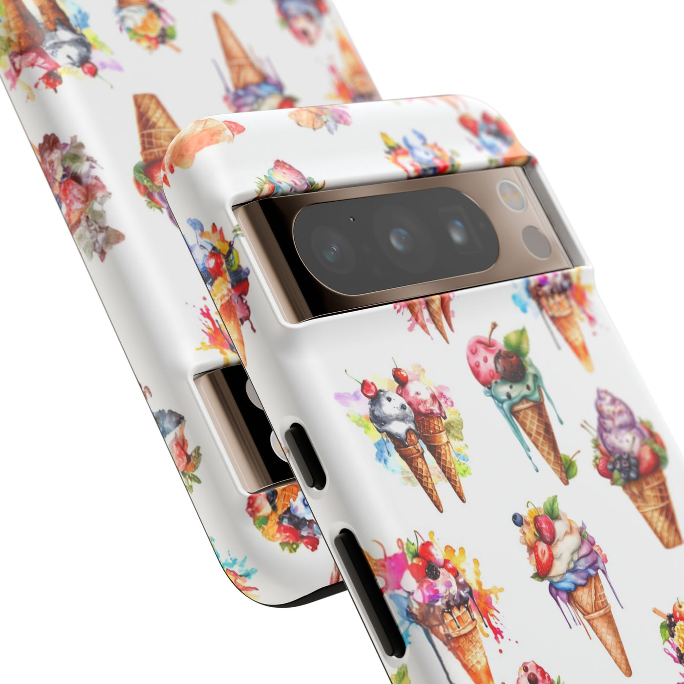 Impact Resistant, Summer Icecream, Cute Phone Cases for Samsung S24, S23, S22, S21, IPhone 15 pro, Iphone 14 pro, Iphone 13 IPhone 12, Iphone 11