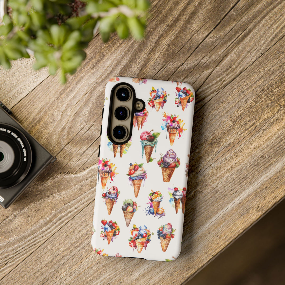 Impact Resistant, Summer Icecream, Cute Phone Cases for Samsung S24, S23, S22, S21, IPhone 15 pro, Iphone 14 pro, Iphone 13 IPhone 12, Iphone 11 - Studio40ParkLane