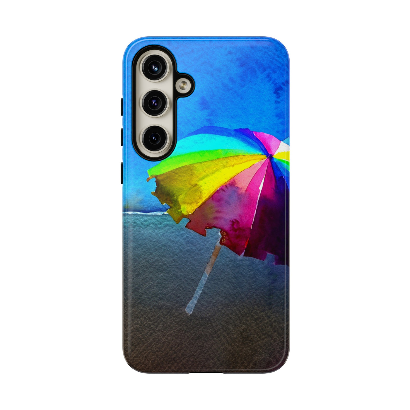 Cute Samsung Case | Cool Iphone Case | Summer Colorful Beach Parasol, Samsung S24, S23, S22, S21, IPhone 15 Case | Iphone 14 Case, Iphone 13 Case