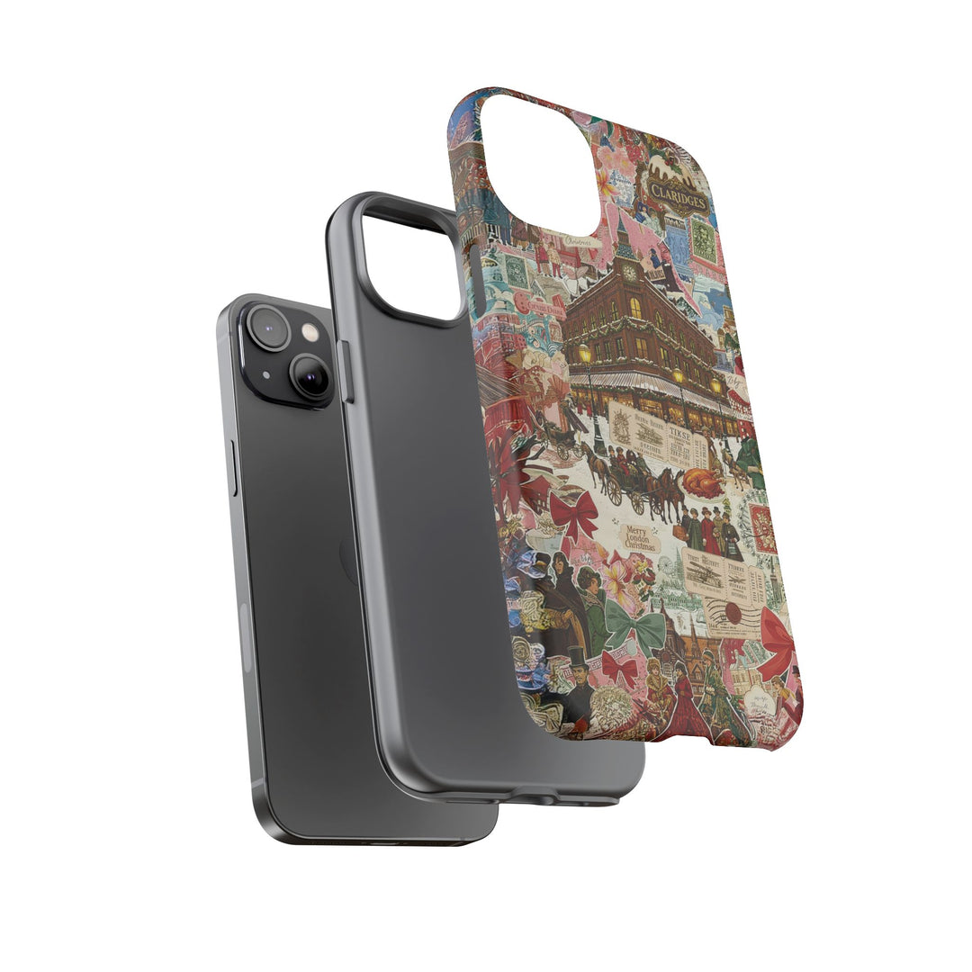 Aesthetic Tough London Coquette Collage Premium Phone Case - For iPhone 17 Pro Max iPhone 16 Pro iPhone 15 Iphone 14 Plus 13 Pro 12 11 10 XR - Studio40ParkLane