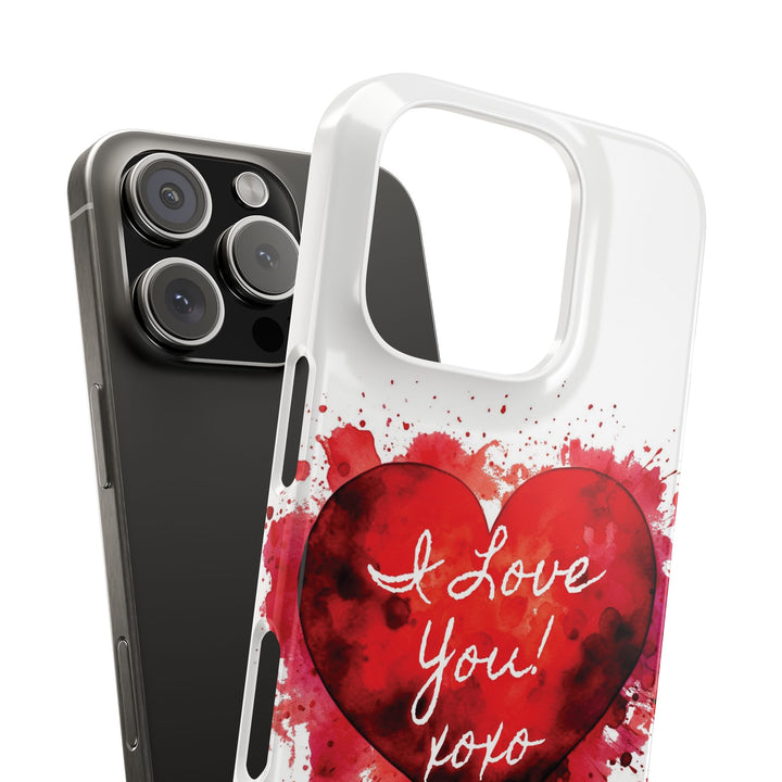 Slim Custom Personalized Valentine Love Gift for Her Cute Phone Cases for Iphone 16 Pro Max | iPhone 15 Case | iPhone 15 Pro Max Case, Iphone 14, 13, 12, 11, 10, 8, 7 - Studio40ParkLane