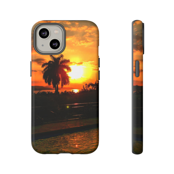 Cute Samsung Case | Cool Iphone Case | Summer Jamaica Pool Sunset, Samsung S24, S23, S22, S21, IPhone 15 Case | Iphone 14 Case, Iphone 13 Case - Studio40ParkLane