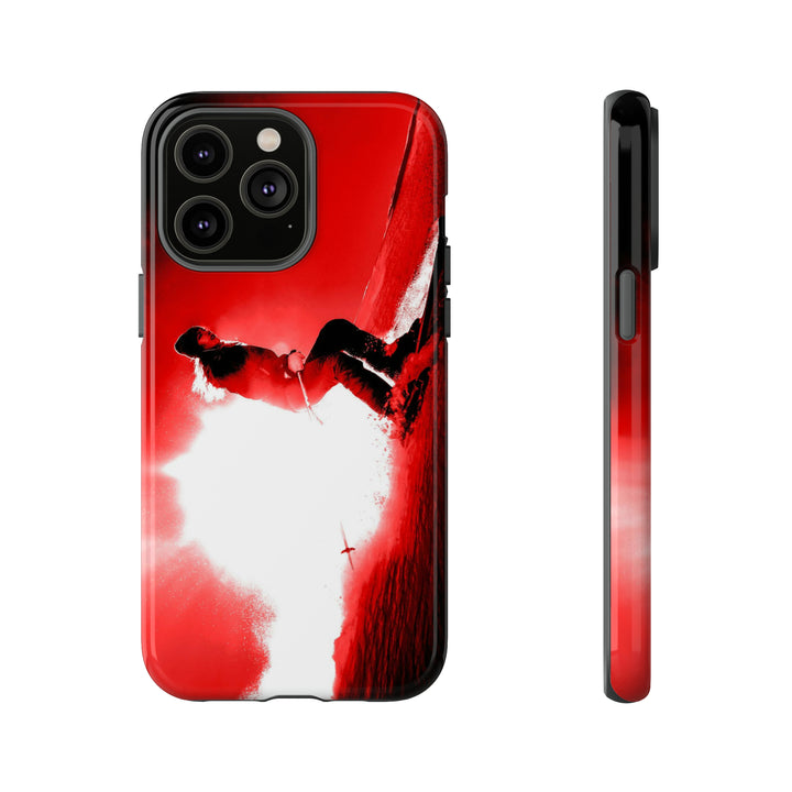 Cute IPhone Case | iPhone 15 Case | iPhone 15 Pro Max Case, Iphone 14 Case, Iphone 14 Pro Max Case IPhone Case for Art Lovers - Red Skier - Studio40ParkLane