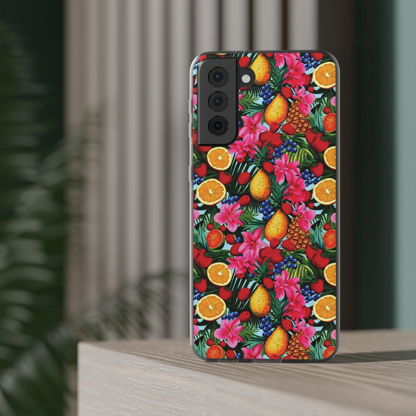 Cute Flexi Phone Cases, For Iphones and Samsung Galaxy Phones, Summer Mixed Fruit, Galaxy S23 Phone Case, Samsung S22 Case, Samsung S21, Iphone 15, Iphone 14, Iphone 13