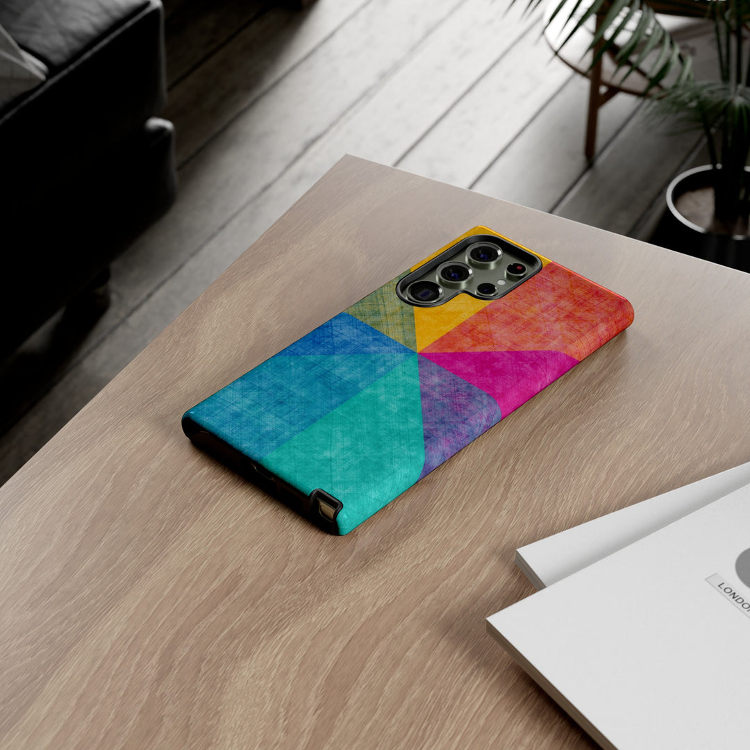 Impact Resistant, Colored Shapes, Cute Phone Cases for Samsung S24, S23, S22, S21, IPhone 15 pro Iphone 14 pro Iphone 13 IPhone 12 Iphone 11 - Studio40ParkLane