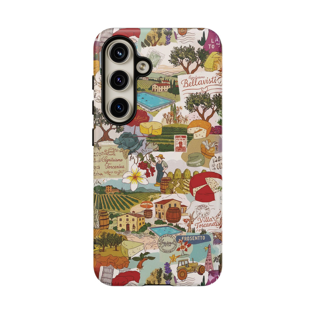 Italy Tuscany Coquette Collage Tough Premium Phone Case - For iPhone 17 Pro Max iPhone 16 Pro iPhone 15 Iphone 14 Plus 13 Pro 12 11 10 XR - Studio40ParkLane