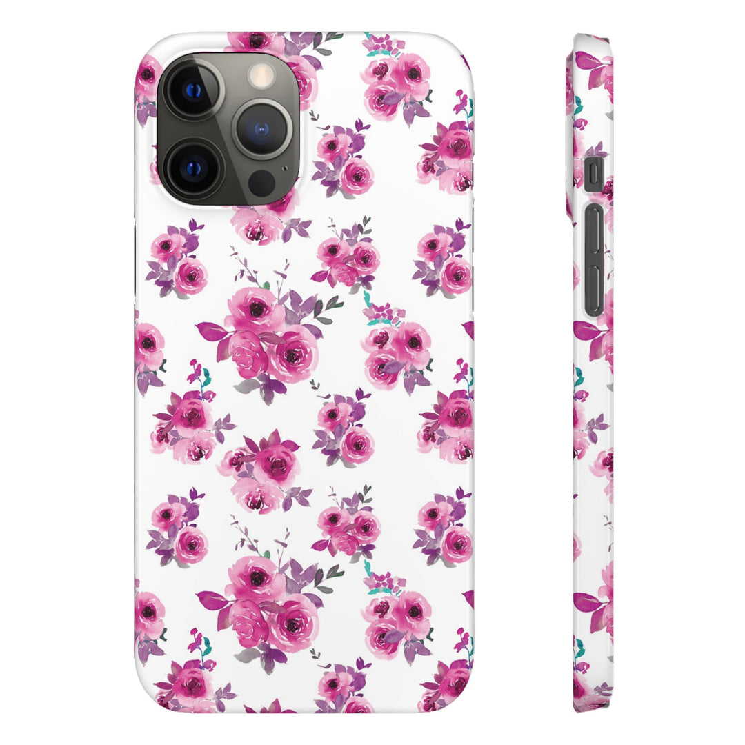 Sleek Snap Flowers Gift for Her Cute Phone Case for iPhone 16 15 14 13 12 11 X Xs Max Xr Pro Plus Samsung Galaxy S24 S23 S22 S21 S20 Ultra
