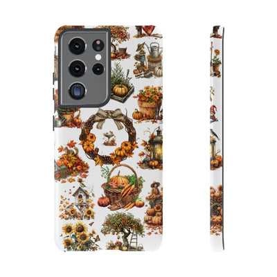 Impact Resistant, Fall Leaves Collage, Cute Phone Cases for Samsung S24, S23, S22, S21, IPhone 15 pro Iphone 14 pro Iphone 13 IPhone 12 Iphone 11