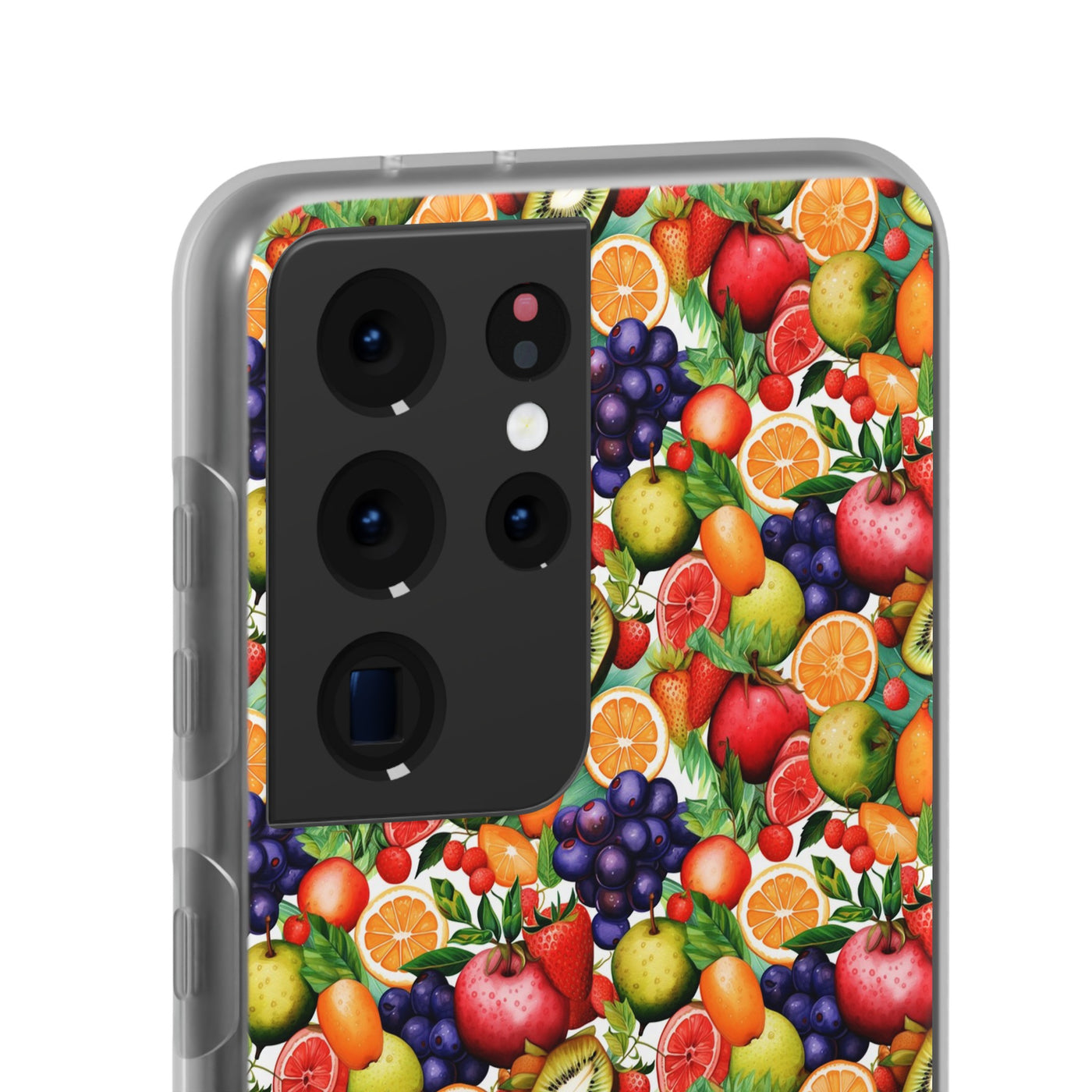 Cute Flexi Phone Cases, Summer Fruit Mix, Compatible with Samsung Galaxy S23, Samsung S22, Samsung S21, Samsung S20, Galaxy S20 Ultra