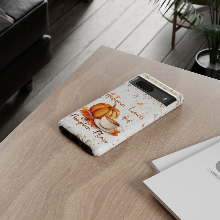 Impact Resistant, Fall Leaves Pumpkin Pie, Cute Phone Cases for Samsung S24, S23, S22, S21, IPhone 15 pro Iphone 14 pro Iphone 13 IPhone 12 Iphone 11 - Studio40ParkLane