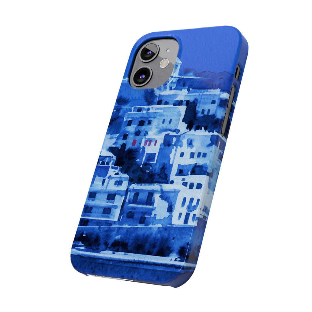 Slim Cute Phone Cases for Iphone | iPhone 15 Case | iPhone 15 Pro Max Case, Iphone 14, Iphone 14 Pro Max, Iphone 13, Greek Island Blue - Studio40ParkLane