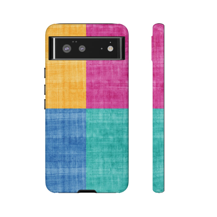 Impact Resistant, Colored Shapes, Cute Phone Cases for Samsung S24, S23, S22, S21, IPhone 15 pro Iphone 14 pro Iphone 13 IPhone 12 Iphone 11 - Studio40ParkLane