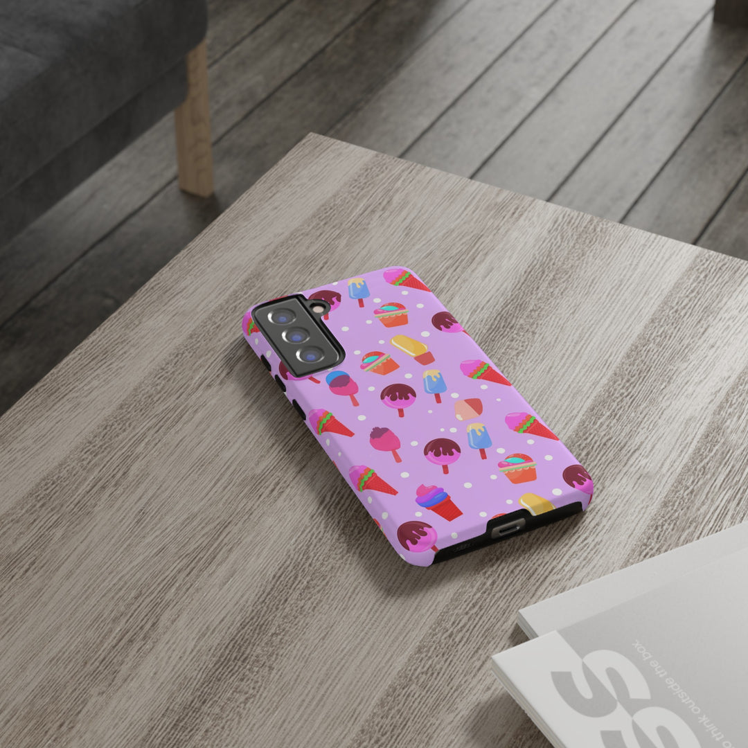 Cute Samsung Case | Cool Iphone Case | Summer Pink Ice - Cream, Samsung S24, S23, S22, S21, IPhone 15 Case | Iphone 14 Case, Iphone 13 Case - Studio40ParkLane