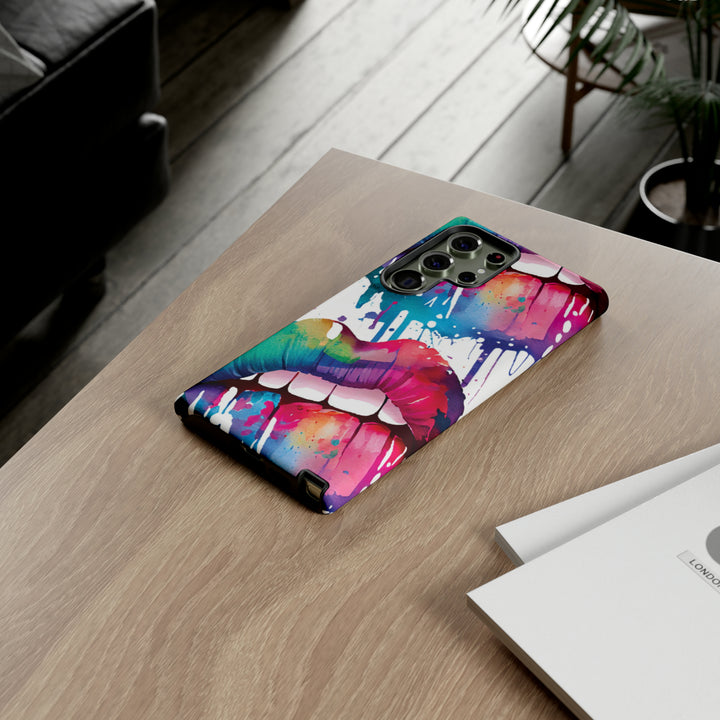 Cute Samsung Phone Case | Aesthetic Samsung Phone Case | Smile Lips Colorful | Galaxy S23, S22, S21, S20 | Luxury Double Layer | Cool - Studio40ParkLane