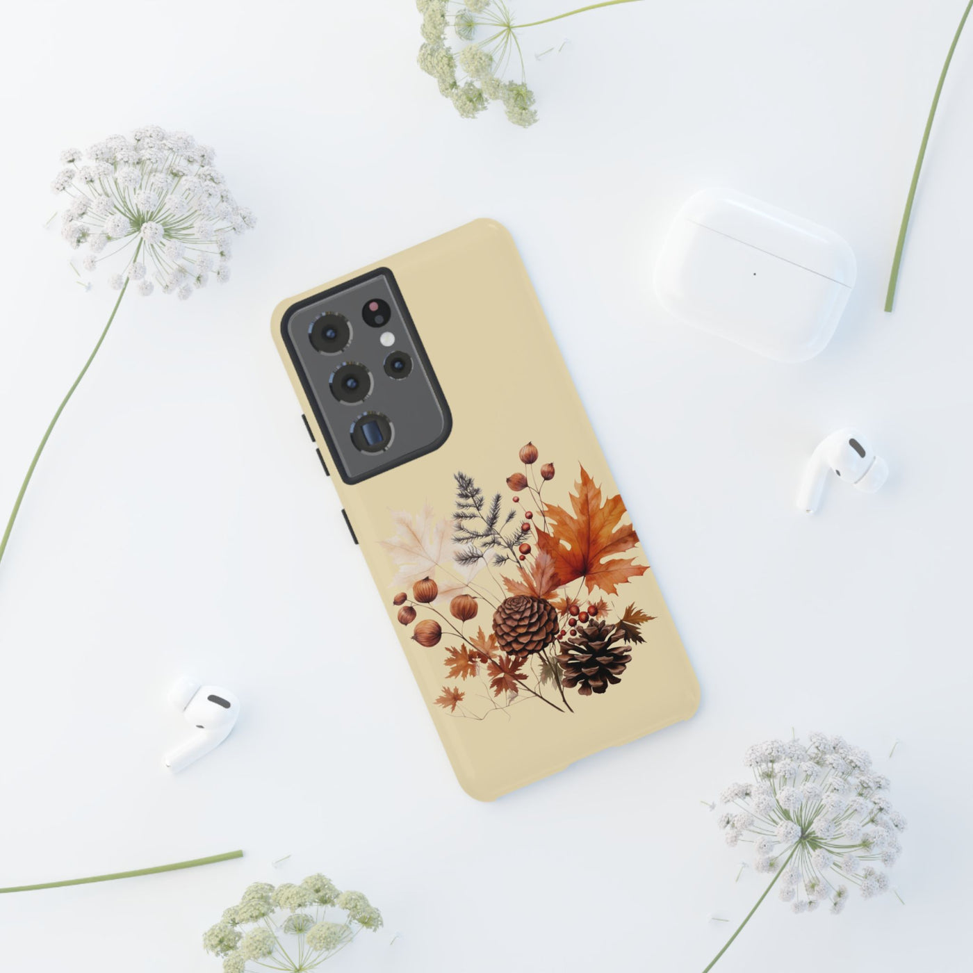 Fall Leaves Foliage Cute Phone Case for, Samsung Galaxy S24, S23, S22, S21, IPhone 16 Case | Iphone 15, Iphone 14, IPhone 13 Case Mom Dad Gift