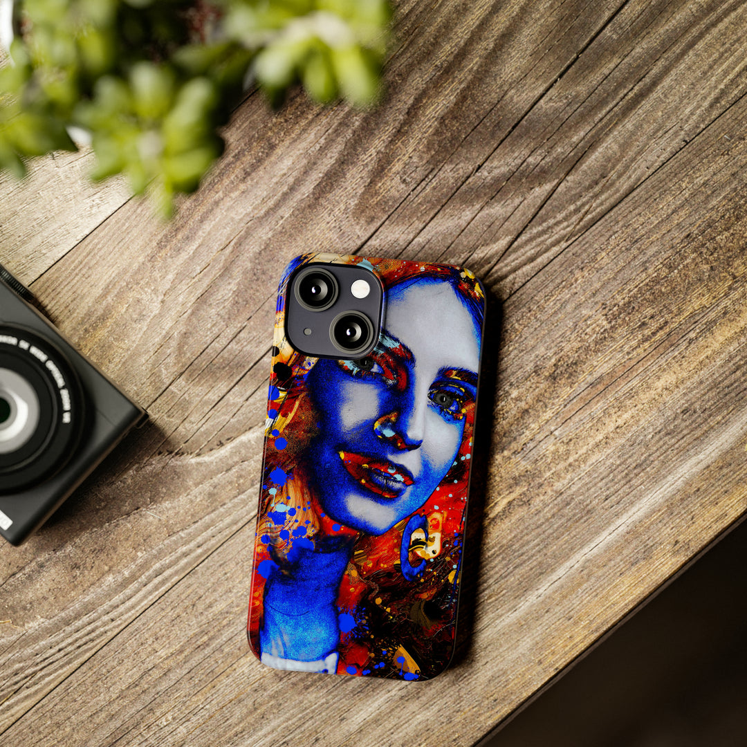Slim Cute Phone Cases for Iphone - | iPhone 15 Case | iPhone 15 Pro Max Case, Iphone 14 Case, Iphone 14 Pro Max, Iphone 13, Marble Splash Face - Studio40ParkLane