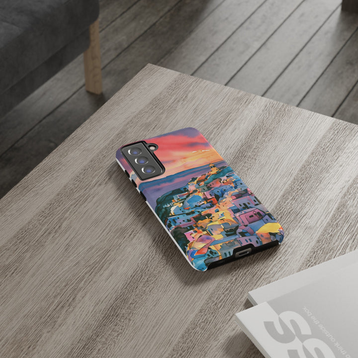 Impact Resistant, Greek Sunset, Cute Phone Cases for Samsung S24, S23, S22, S21, IPhone 15 pro Iphone 14 pro Iphone 13 IPhone 12 Iphone 11 - Studio40ParkLane