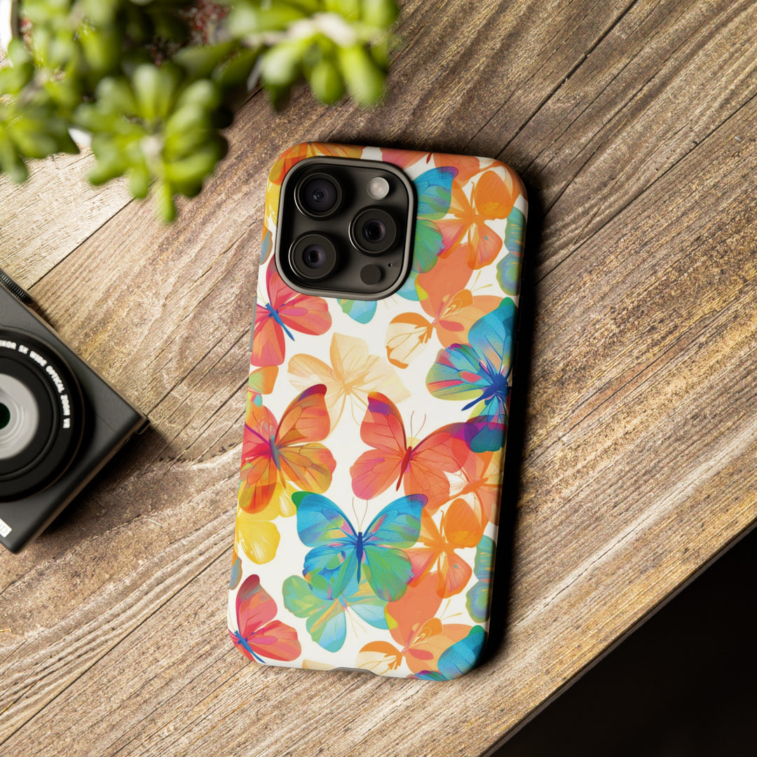 Cute Samsung Case | Cool Iphone Case | Summer Bright Butterflies, Samsung S24, S23, S22, S21, IPhone 15 Case | Iphone 14 Case, Iphone 13 Case - Studio40ParkLane