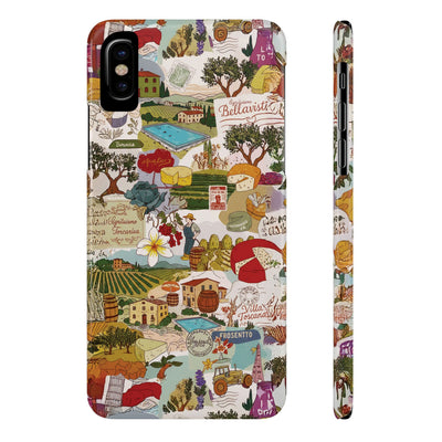 Slim Italy Tuscany Coquette Collage Cute Phone Case for Iphone 17 - | iPhone 16 Pro Max Case | iPhone 15 Case Iphone 14 13 12 11 10 9 8 7 - Studio40ParkLane