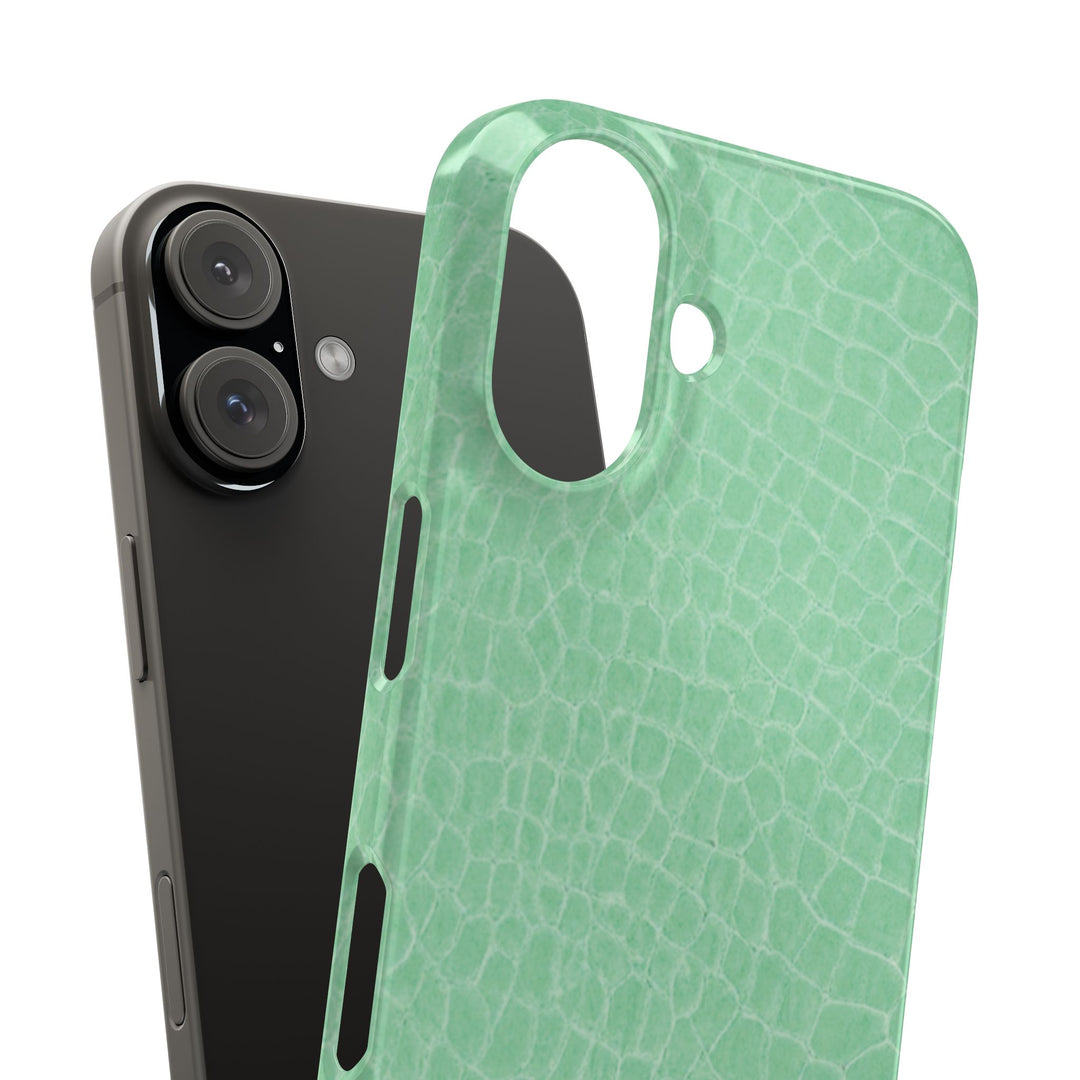 Slim Non Leather Mint Color Pattern Gift for Her Cute Phone Cases for Iphone 16 Pro Max | iPhone 15 Case | iPhone 15 Pro Max Case, Iphone 14, 13, 12, 11, 10, 8, 7 - Studio40ParkLane
