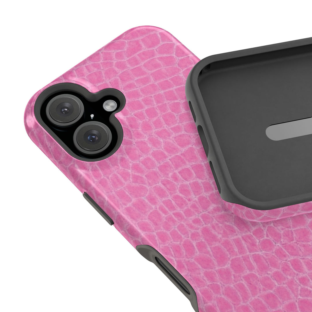 Non Leather Pink Color Pattern Magsafe Cute Phone Case for Iphone Gift for Her, | iPhone 15 Case | iPhone 15 Pro Max Case, Iphone 14, Iphone 14 Pro Max, Iphone 13, Iphone 16 - Studio40ParkLane