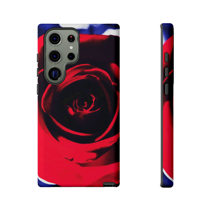 Cute Samsung Phone Case | Aesthetic Samsung Phone Case | Red Rose | Galaxy S23, S22, S21, S20 | Luxury Double Layer | Cool - Studio40ParkLane