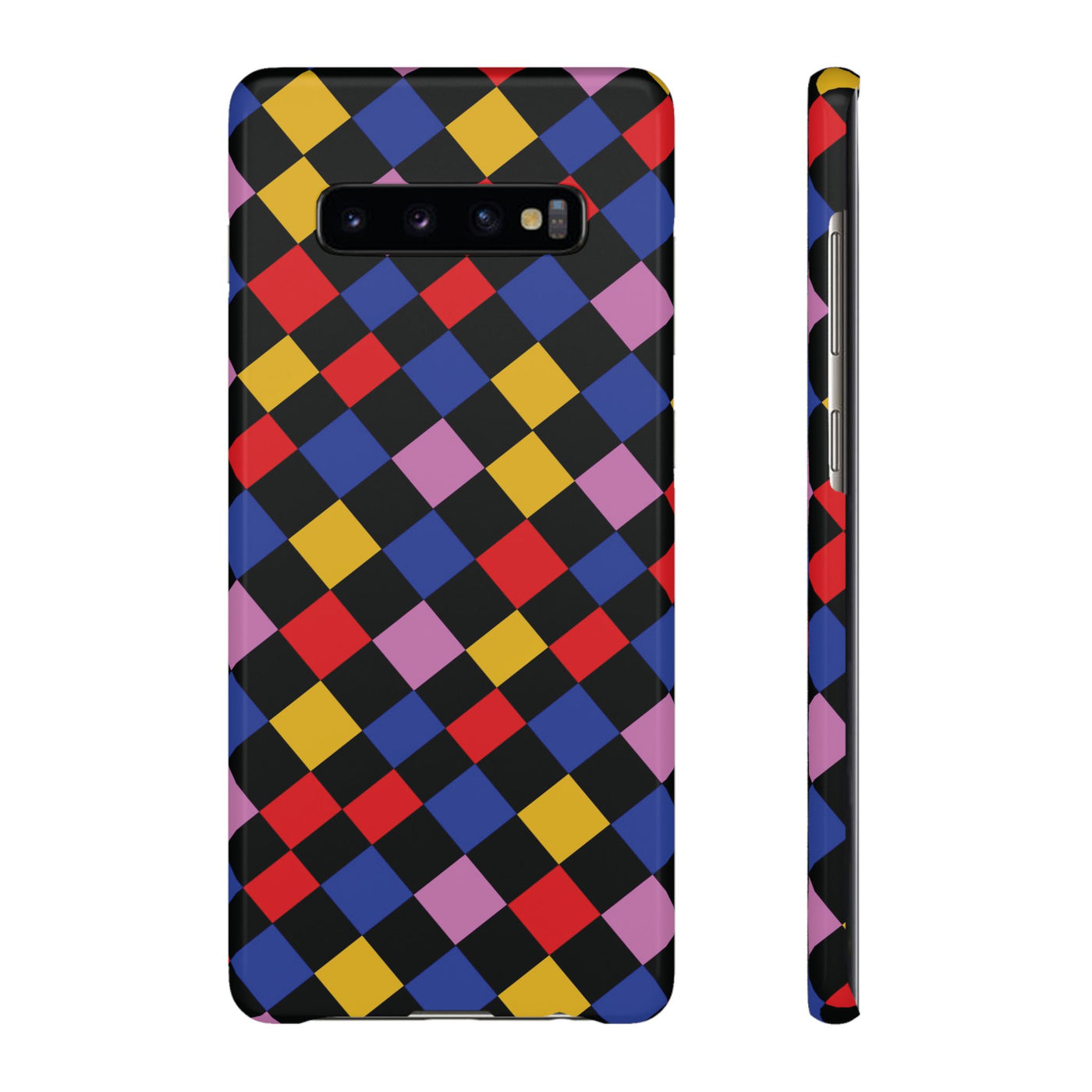 Colorful Checkerboard Cute Phone Case - Sleek Snap - for iPhone 16 15 14 13 12 11 Max Pro Plus Samsung Galaxy S24 S23 S22 S21 S20 Plus Ultra - Studio40ParkLane