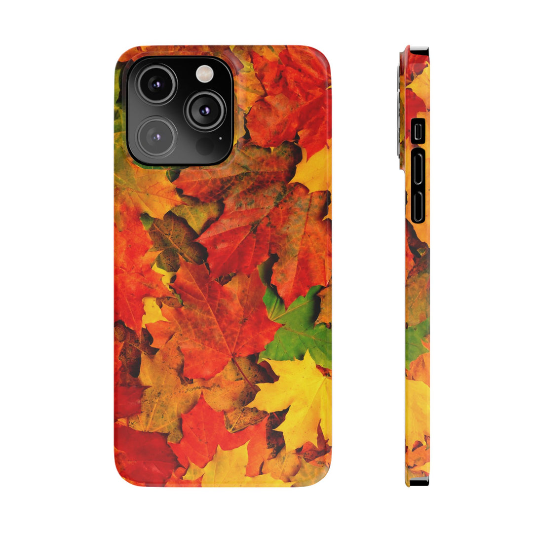 Slim Fall Leaves Slim Cute Phone Cases for Iphone | iPhone 15 Case | iPhone 15 Pro Max Case, Iphone 14, Iphone 14 Pro Max, Iphone 13 - Studio40ParkLane