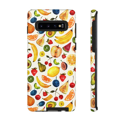 Impact Resistant, Mixed Fruits, Cute Phone Cases for Samsung S24, S23, S22, S21, IPhone 15 pro Iphone 14 pro Iphone 13 IPhone 12 Iphone 11