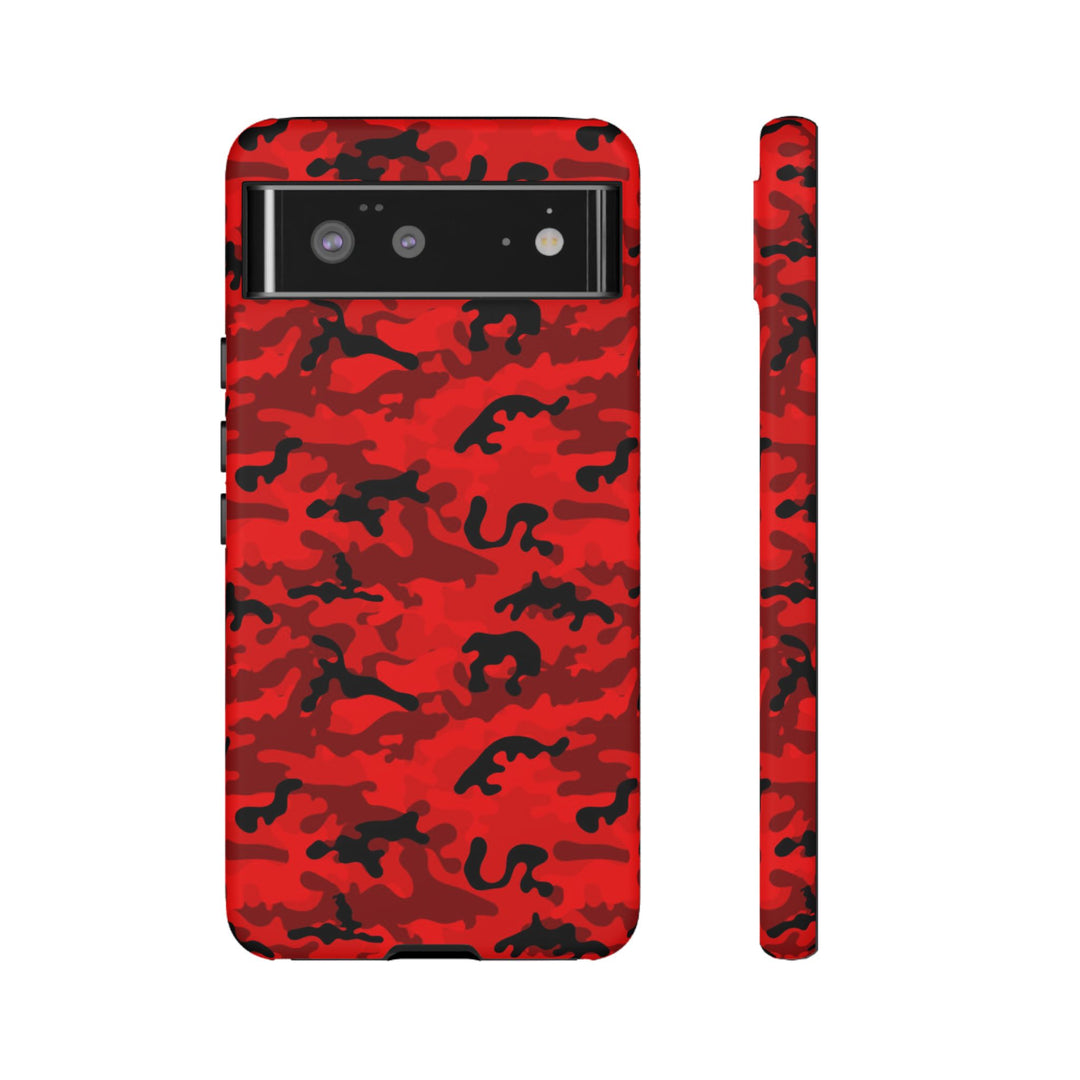 Impact Resistant, Red Camo Camouflage, Cute Phone Cases for Samsung S24, S23, S22, S21, IPhone 15 pro Iphone 14 pro Iphone 13 IPhone 12 Iphone 11 - Studio40ParkLane