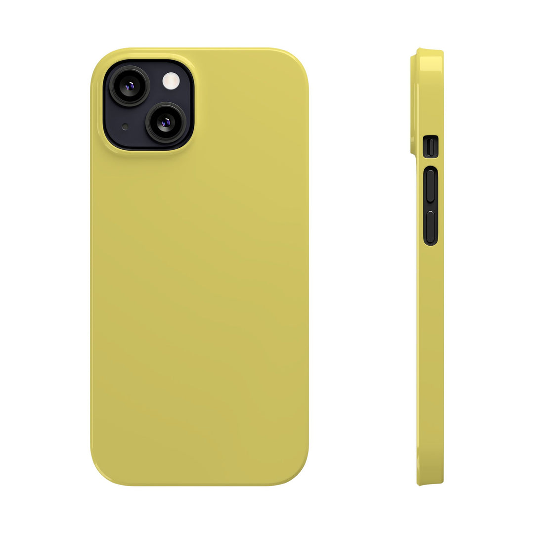 Slim Light Yellow Gift for Her Aesthetic Cute Phone Case for Iphone 16 - | iPhone 15 Pro Max Case | iPhone 14 Case 13 12 11 10 9 8 7 - Studio40ParkLane