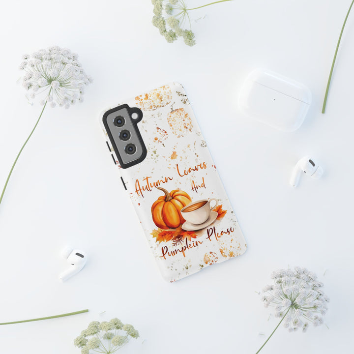 Impact Resistant, Fall Leaves Pumpkin Pie, Cute Phone Cases for Samsung S24, S23, S22, S21, IPhone 15 pro Iphone 14 pro Iphone 13 IPhone 12 Iphone 11 - Studio40ParkLane