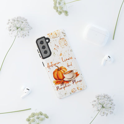 Impact Resistant, Fall Leaves Pumpkin Pie, Cute Phone Cases for Samsung S24, S23, S22, S21, IPhone 15 pro Iphone 14 pro Iphone 13 IPhone 12 Iphone 11