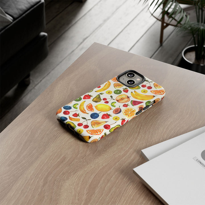 Impact Resistant, Mixed Fruits, Cute Phone Cases for Samsung S24, S23, S22, S21, IPhone 15 pro Iphone 14 pro Iphone 13 IPhone 12 Iphone 11 - Studio40ParkLane