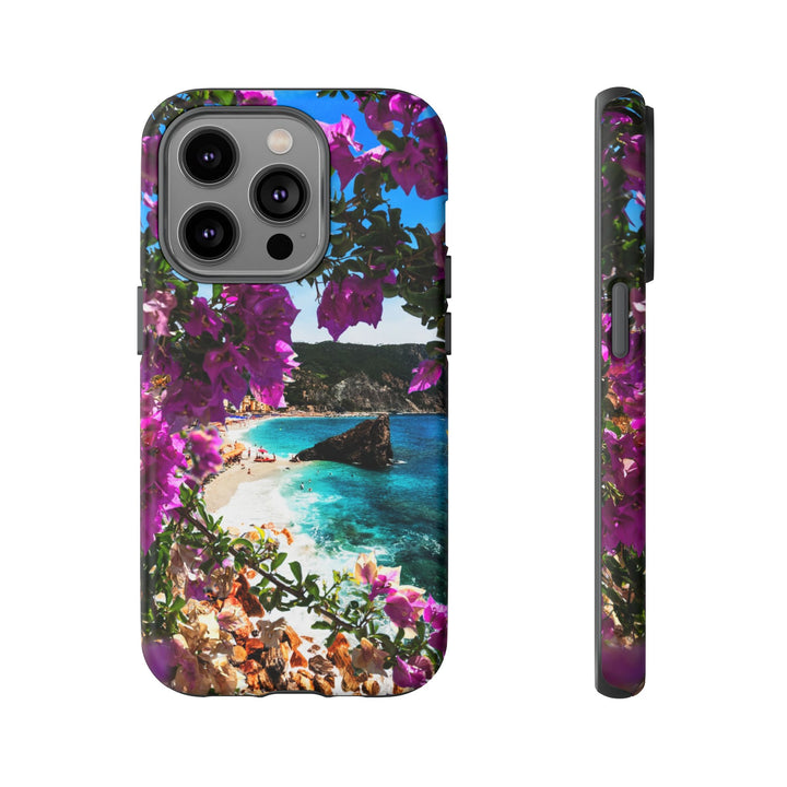 Impact Resistant, Bougainvillea Seaview, Cute Phone Cases for Samsung S24, S23, S22, S21, IPhone 15 pro Iphone 14 pro Iphone 13 IPhone 12 Iphone 11 - Studio40ParkLane