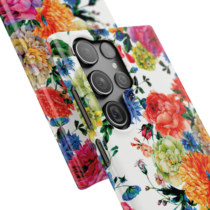Sleek Snap Colorful Flowers Cute Phone Case for iPhone 16 15 14 13 12 11 X Xs Max Xr Pro Plus Samsung Galaxy S24 S23 S22 S21 S20 Note Ultra