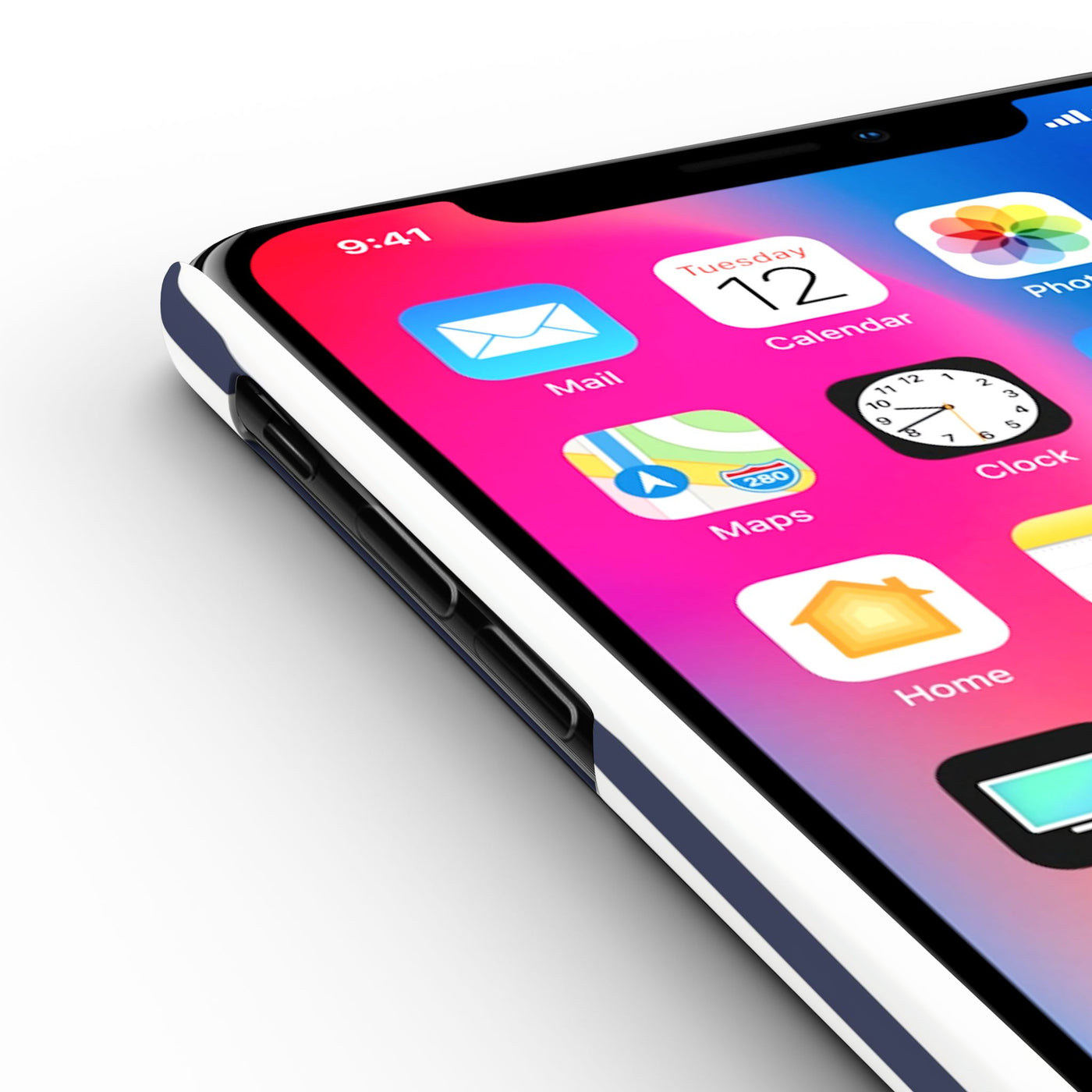 Slim Navy Blue Striped Cute Phone Case for Iphone 16 - | iPhone 15 Pro Max Case | iPhone 14 Case Iphone 13 12 11 10 9 8 7 XS X Gift for Her - Studio40ParkLane