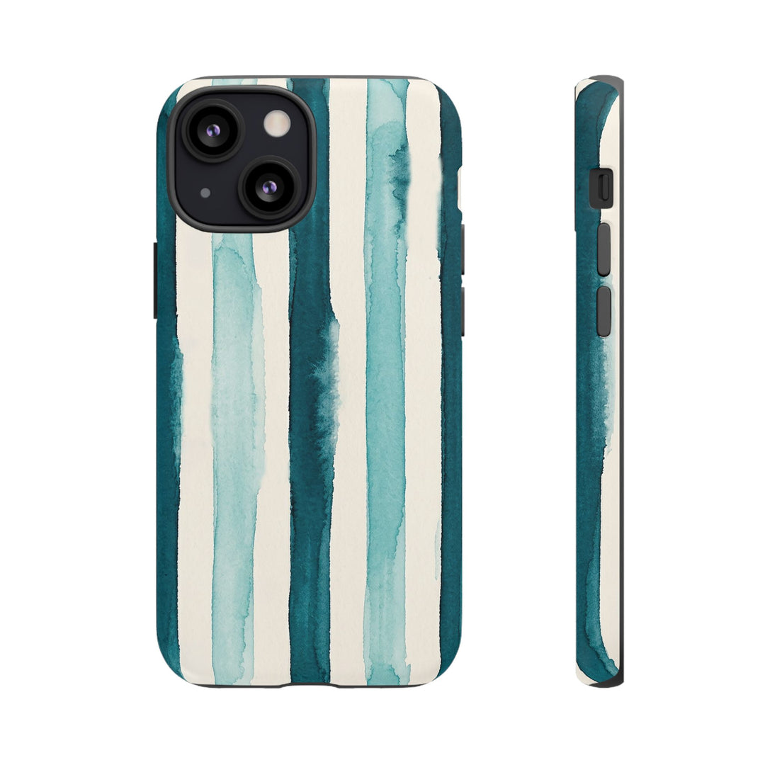 Tough Cute Green Stripes Phone Case, for IPhone 17 Pro Max | Iphone 17 Air, Iphone 16, IPhone 15, 14 13 12, Samsung Galaxy S26, S25, S24, S23