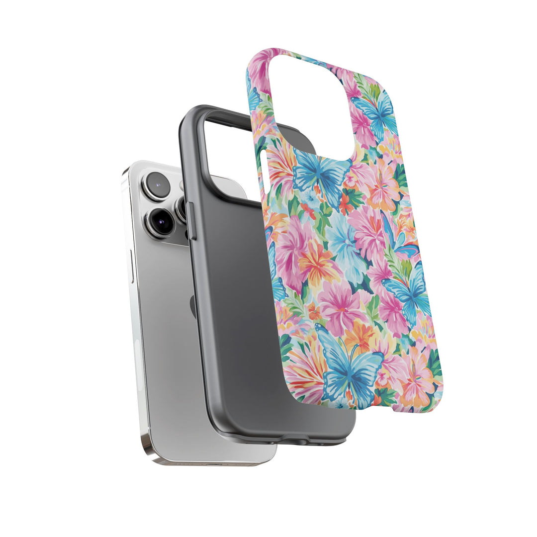 Premium Tough Butterflies Flowers Cute Phone Cases for Samsung S24, S23, S22, S21, S20, Plus and Ultra, Iphone 16 Pro Max,15, 14, 13, 12, 11, 10 - Studio40ParkLane