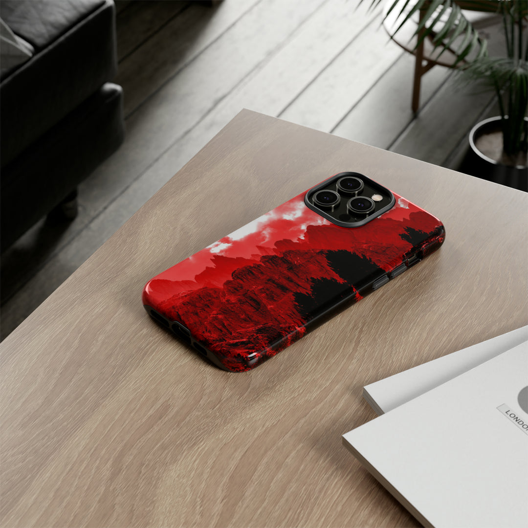 Cute IPhone Case | iPhone 15 Case | iPhone 15 Pro Max Case, Iphone 14 Case, Iphone 14 Pro Max Case IPhone Case for Art Lovers - Red Mountains - Studio40ParkLane