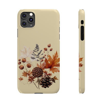 Slim Fall Leaves Foliage Cute Phone Cases for Iphone 16 | iPhone 15 Case | iPhone 15 Pro Max Case, Iphone 14, Iphone 14 Pro Max, Iphone 13, Slim Mom Dad Gift