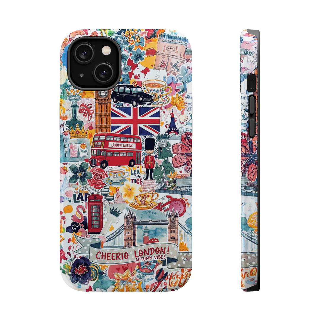 London England Coquette Collage Tough Magsafe Cute Phone Cases for Iphone | iPhone 17 Pro Max Case, Iphone 16, Iphone 15 14 13 12 11 10 9 - Studio40ParkLane