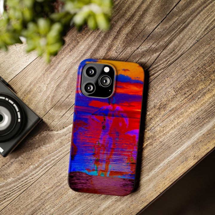 Slim Cute Phone Cases for Iphone | iPhone 15 Case | iPhone 15 Pro Max, Iphone 14 Case, Iphone 14 Pro Max, Iphone 13, Red Blue Sunset - Studio40ParkLane