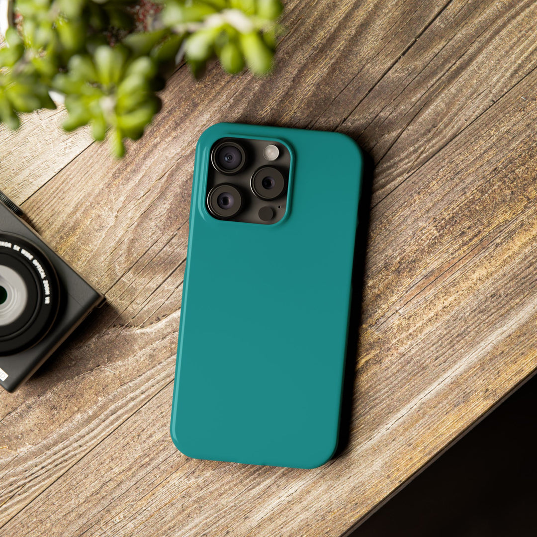 Slim Turquoise Blue Gift for Her Aesthetic Cute Phone Case for Iphone 16 - | iPhone 15 Pro Max Case | iPhone 14 Case 13 12 11 10 9 8 7 - Studio40ParkLane